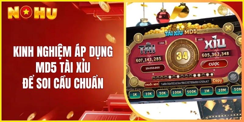 Kinh nghiệm áp dụng MD5 tài xỉu để soi cầu chuẩn
