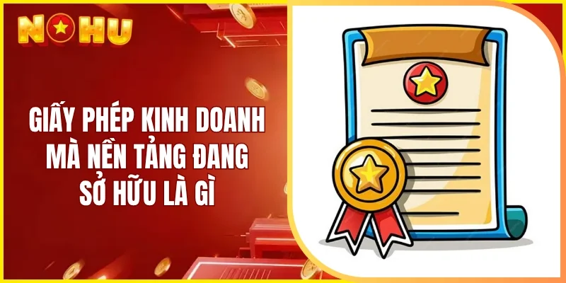 Những giấy phép kinh doanh mà nền tảng đang sở hữu là gì